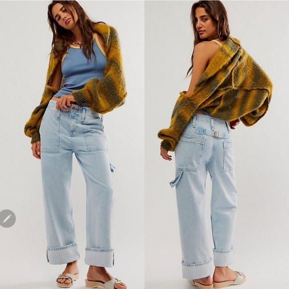 Free People Pants - We The Free Woman's Major Leagues Mid-Rise Jeans